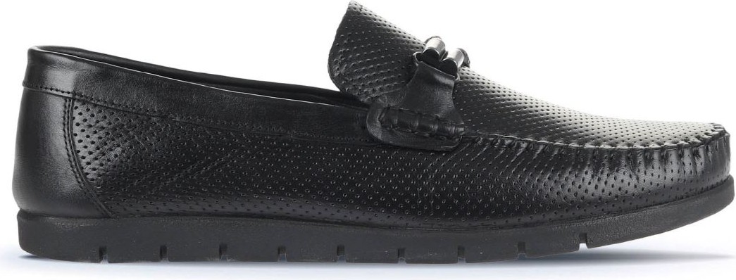 Bueno Shoes Siyah Deri Erkek Loafer 21MA96
