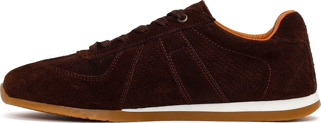 Derimod Erkek Kahverengi Bağcıklı Süet Deri Sneaker 26SFD766610 görsel 3