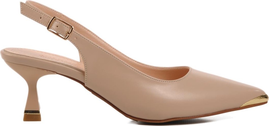 Ayakmod 357140 Z Bej Kadın Topuklu Ayakkabı Stiletto görsel 3