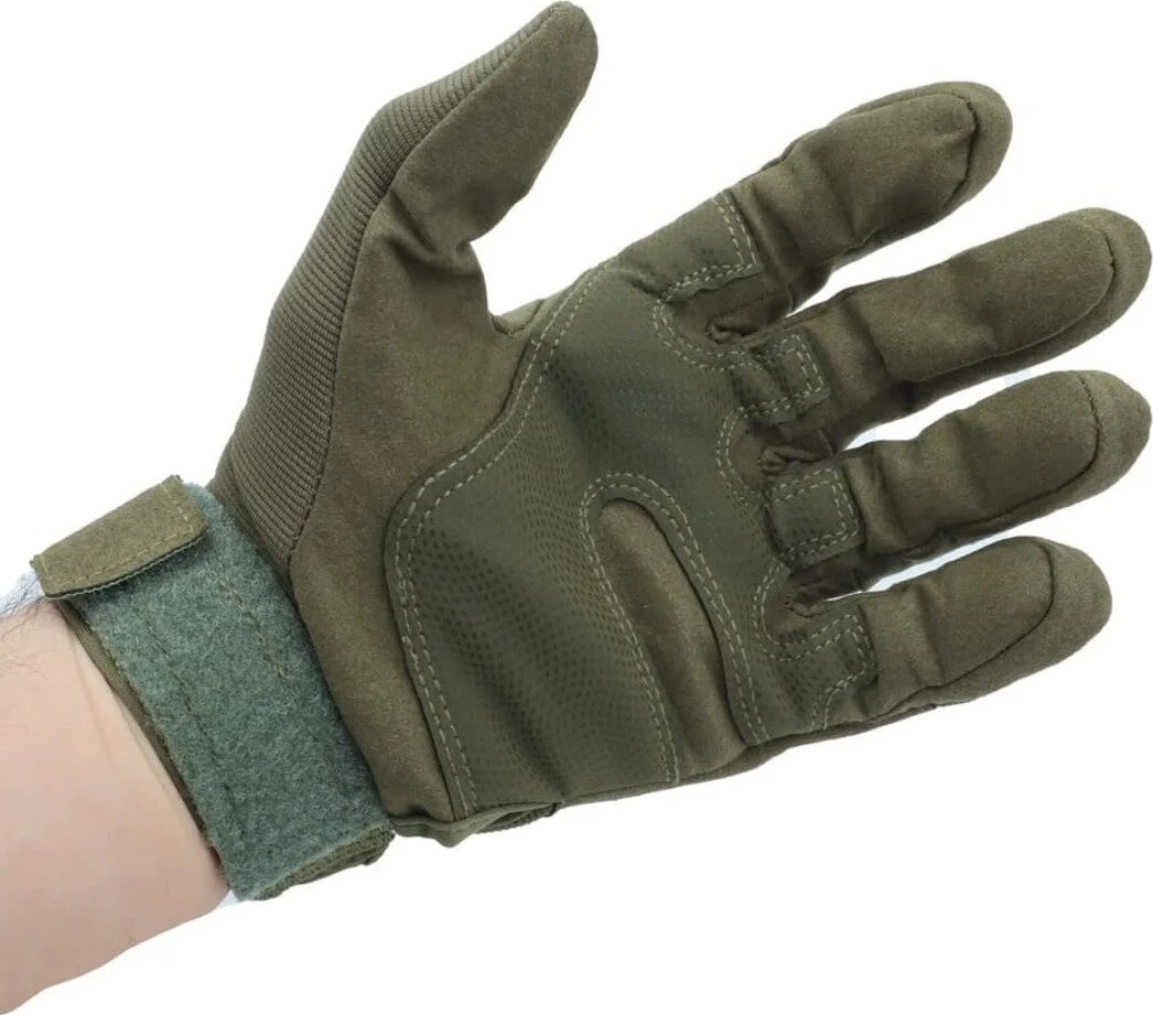 Kordak Haki Kemikli Uzun Tactical Eldiven - Motorcu Airsoft Eldiven görsel 8