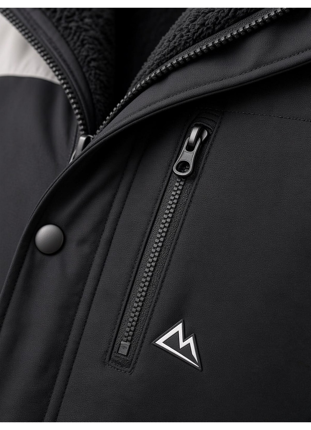 Oksit Tuc 1032 Içi Polar/kürk Astarlı Su Itici Termal Softshell Erkek Mont - Soğuk Geçirmez Spor Kaban görsel 3