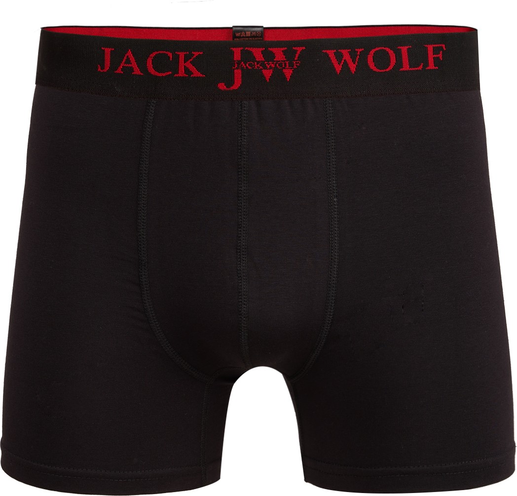Jack Wolf 5 Li Pack Pamuklu Likralı Erkek Boxer görsel 4