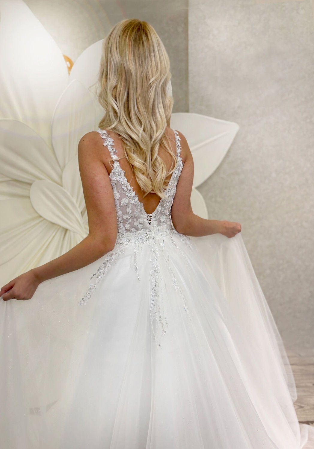 Gold Moda Emılıa | Büzgü Etekli Gelinlik görsel 4