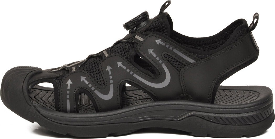 Voyager Siyah Misina Bağcıklı Outdoor Erkek Sandalet görsel 4