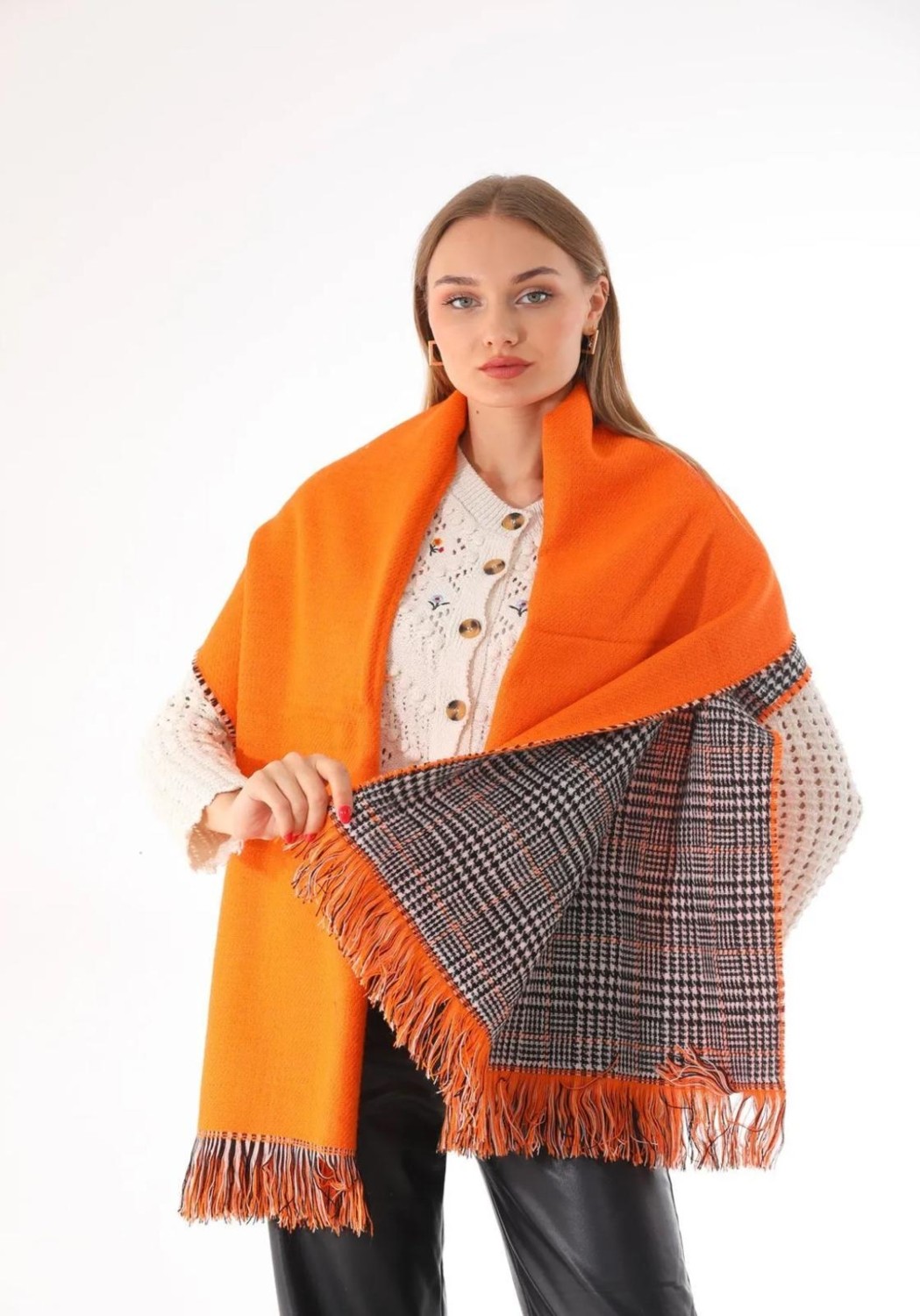 Wearflawless Çift Taraflı Yumuşak Dokulu Şal Atkı