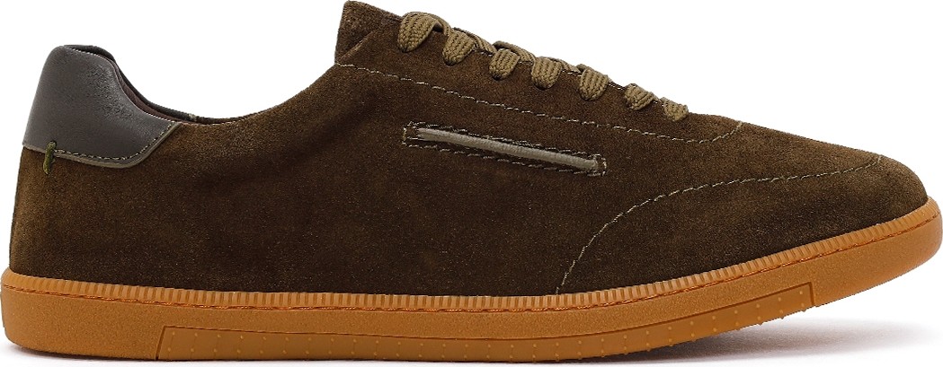 Derimod Erkek Kahverengi Bağcıklı Süet Deri Sneaker 26SFD832010