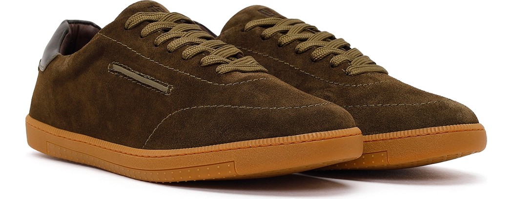 Derimod Erkek Kahverengi Bağcıklı Süet Deri Sneaker 26SFD832010 görsel 2