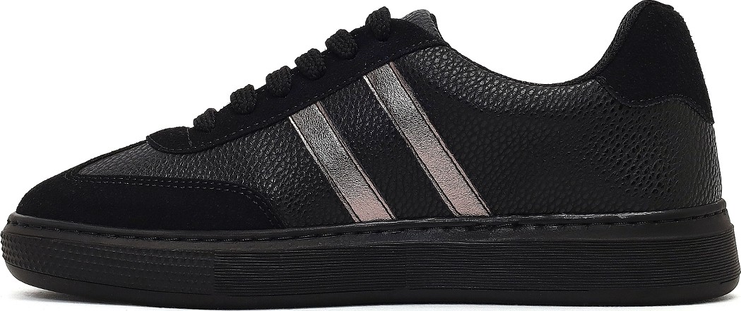 Derimod Kadın Siyah Bağcıklı Kalın Tabanlı Sneaker AF168001SK görsel 3