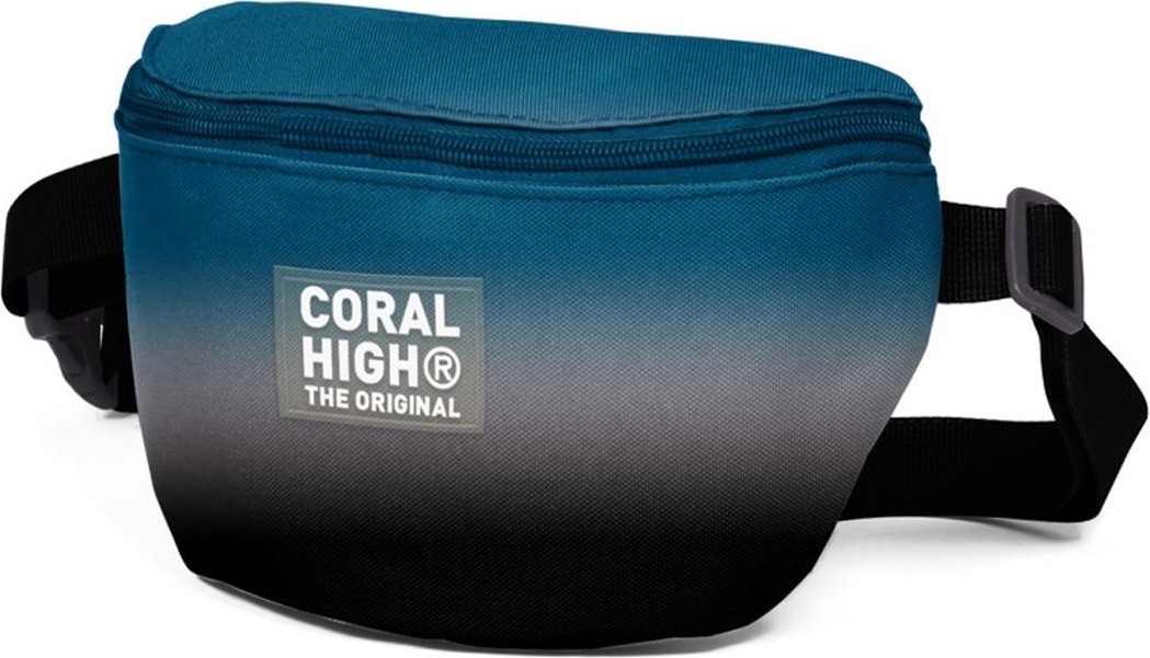 Coral High Gri Renk Geçişli Bel Çantası Polyester Malzeme ile Şık ve Kullanışlı 2 Litre görsel 2