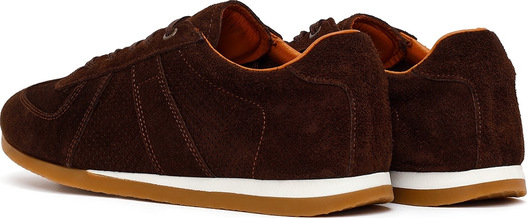 Derimod Erkek Kahverengi Bağcıklı Süet Deri Sneaker 26SFD766610 görsel 6
