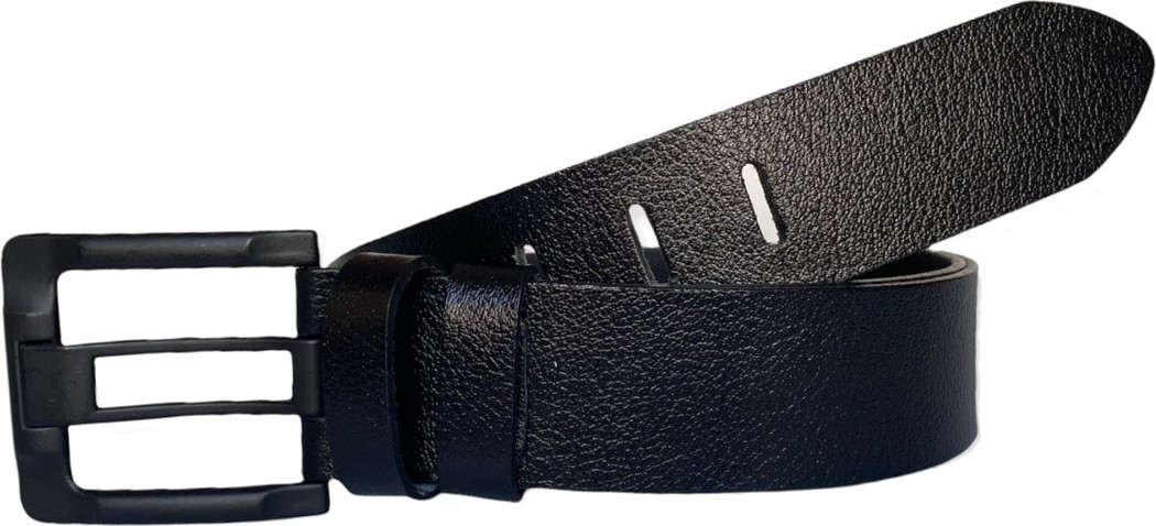 GoDeri %100 Hakiki Deri 3'lü Geniş Dilli Set Siyah, Lacivert, Tosado 4.5 cm Kot, Spor Kemer, Eski-Siyahtoka görsel 4