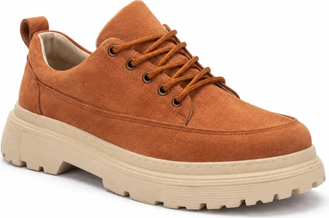 Beskar Taba Süet Erkek Ayakkabı - Premium Smart Casual Rahat Günlük Sneaker Kb 702