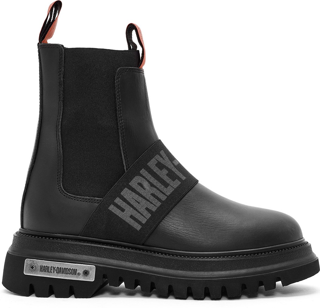 Harley Davidson 021Z100563 Nefud Siyah Kadın Bot Hakiki Deri Bootie Modeli Şık Görünüm ile