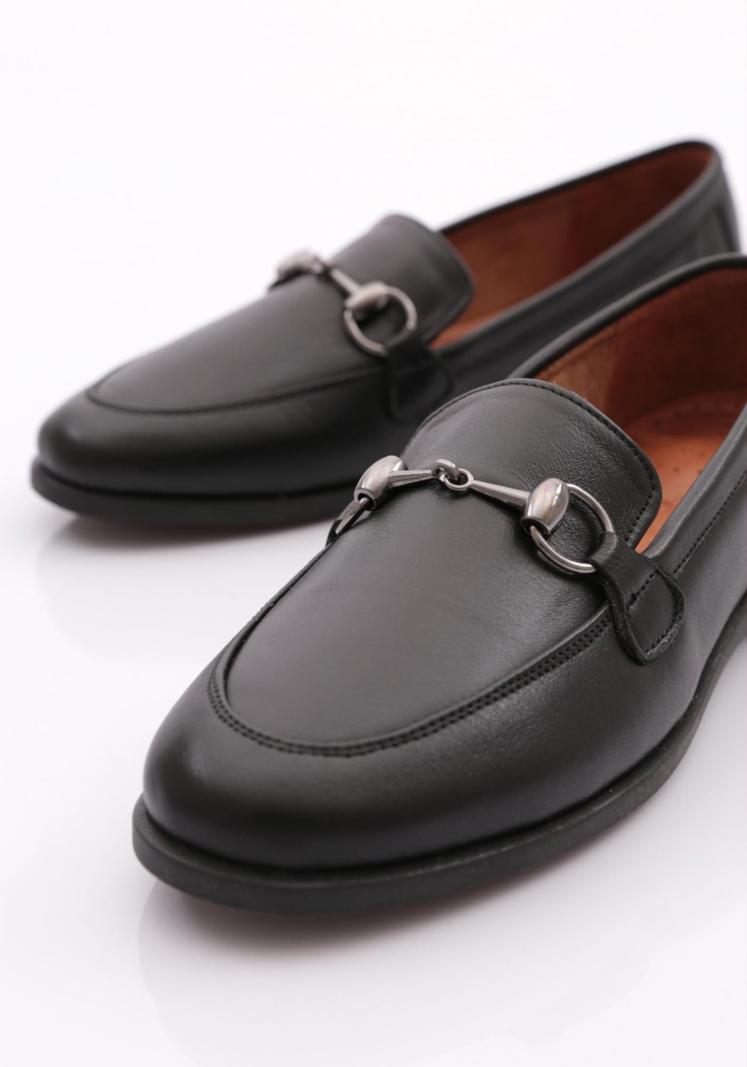 DGN 1850 Kadin Metal Aksesuarli Loafer Ayakkabi görsel 4