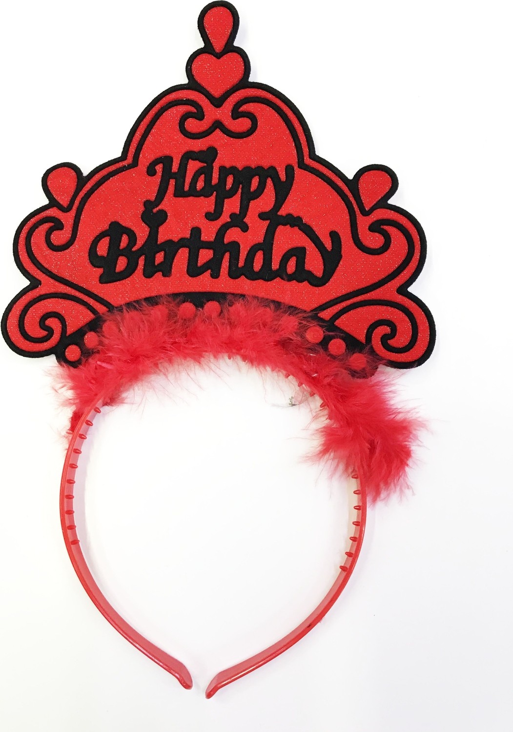 Hace Bazaar Happy Birthday Yazılı Neon Renk Taç 12 Adet -Hcb görsel 2