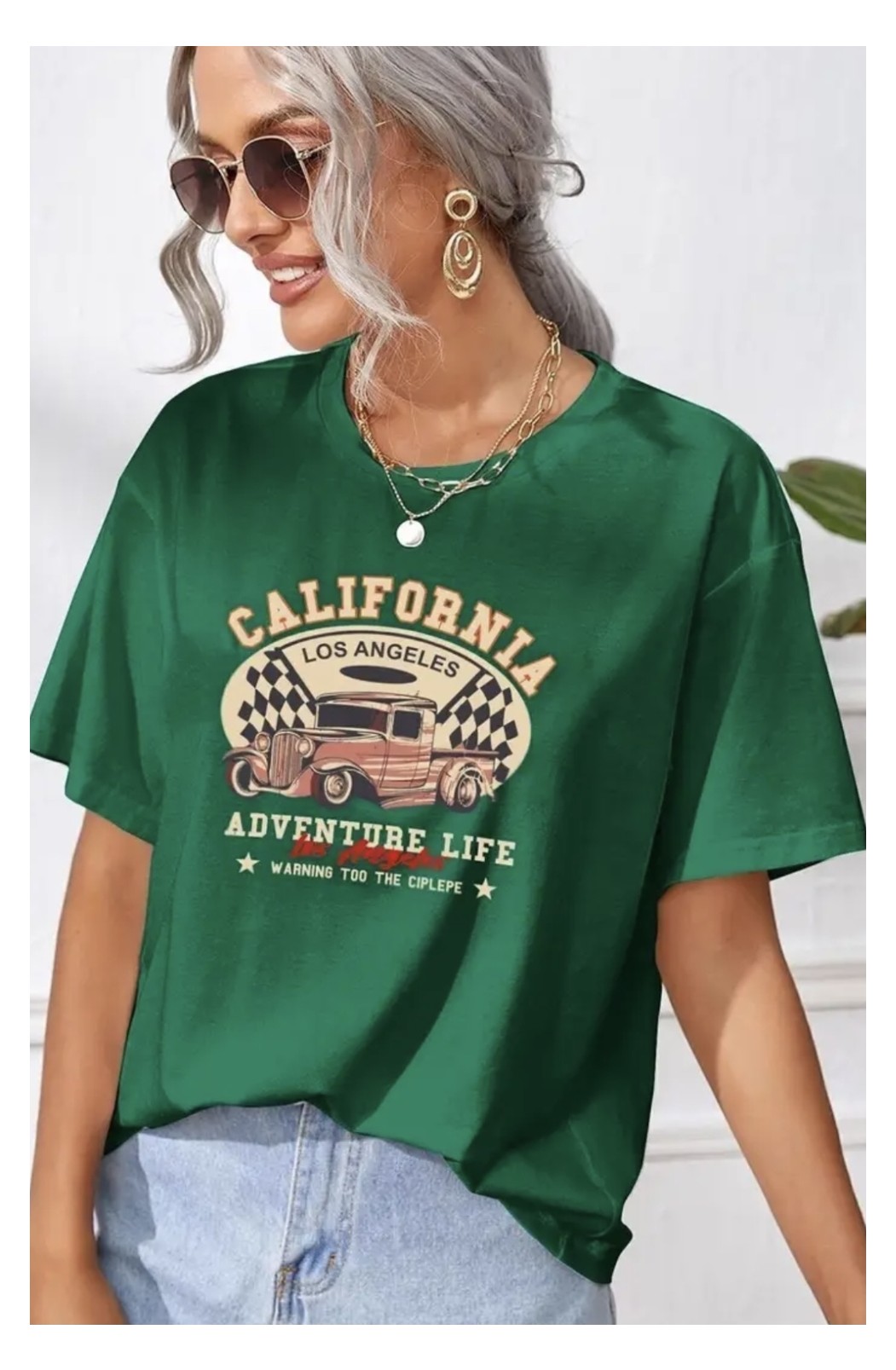 Punix Punıx Büyük Beden Özel Seri Adventure Lıfe Baskılı %100 Pamuk Oversize Battal Kadın T-Shirt