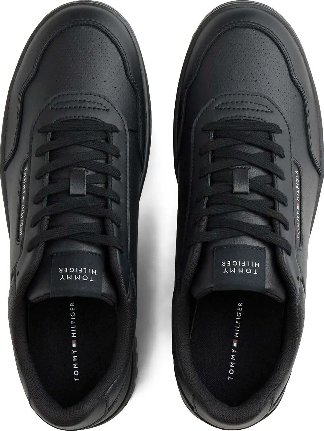 Tommy Hilfiger Siyah Erkek Sneaker Th Basket Core Lıte Ess görsel 4