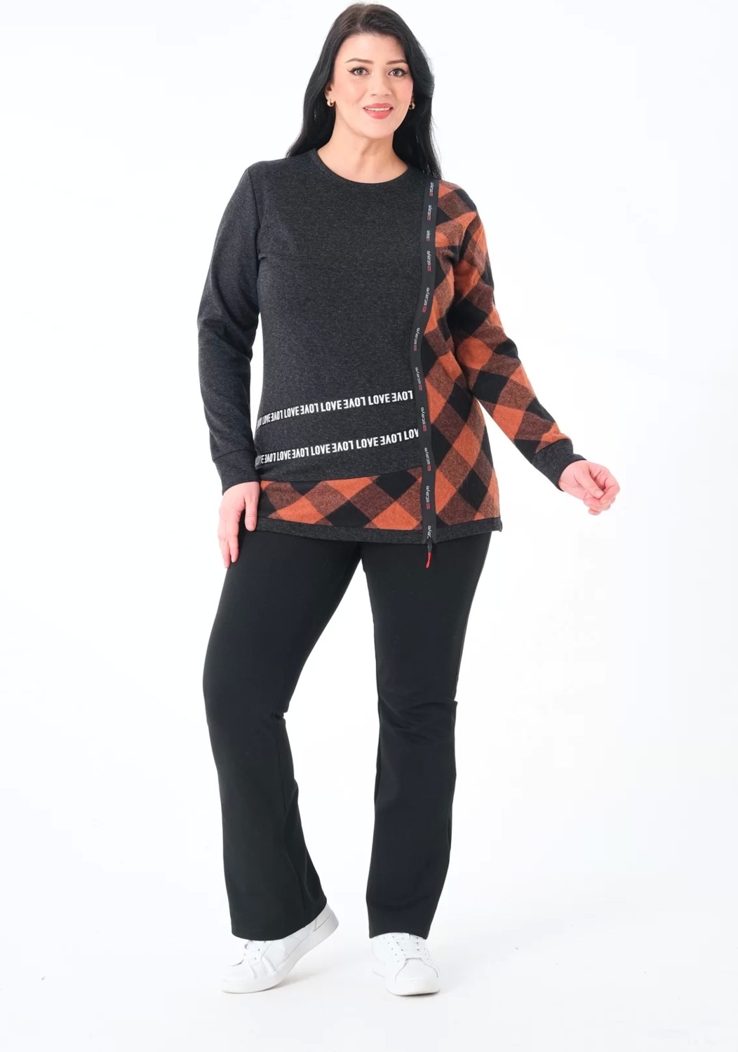 Lady Majestic Büyük Beden Sweatshirt