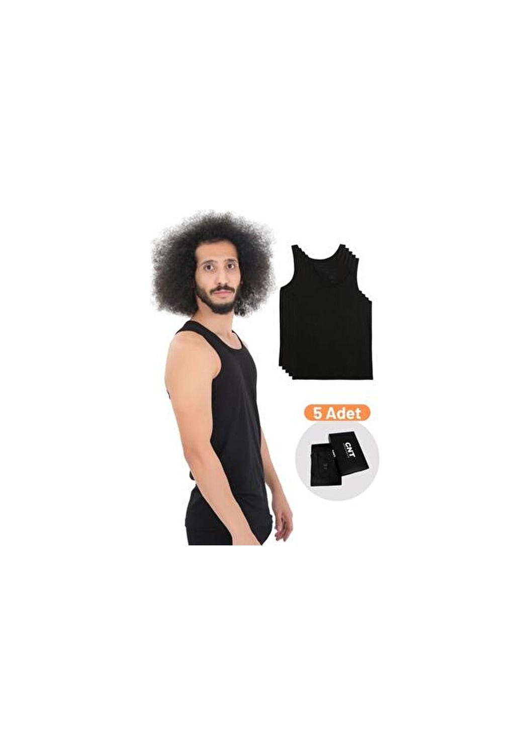 Cnt Erkek Atlet Pamuklu Basic 5'li Premium Paket görsel 5
