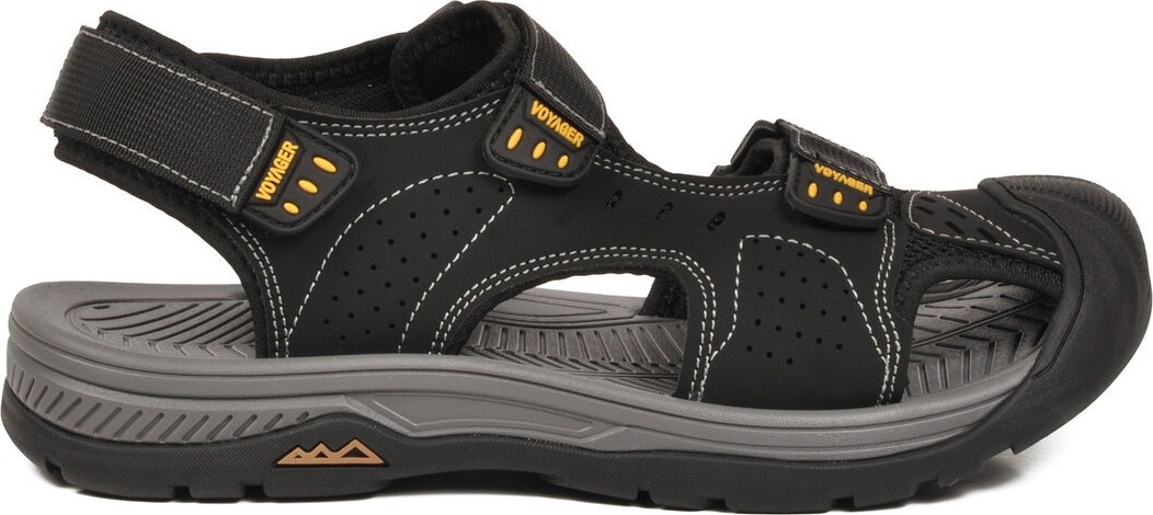 Voyager Siyah Cırtlı Outdoor Erkek Sandalet görsel 2
