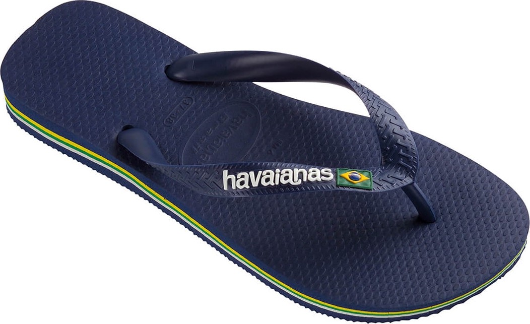 Havaianas Havanias Brasil Logo Lacivert Blue Lacivert Erkek Terlik 4110850-0555 görsel 3