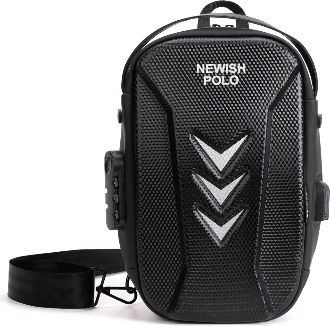 Newish Polo Erkek Şifreli Kilitli Su Geçirmez Sling Bag Çapraz Omuz ve Sırt Çantası - NEWPOLO404 görsel 8