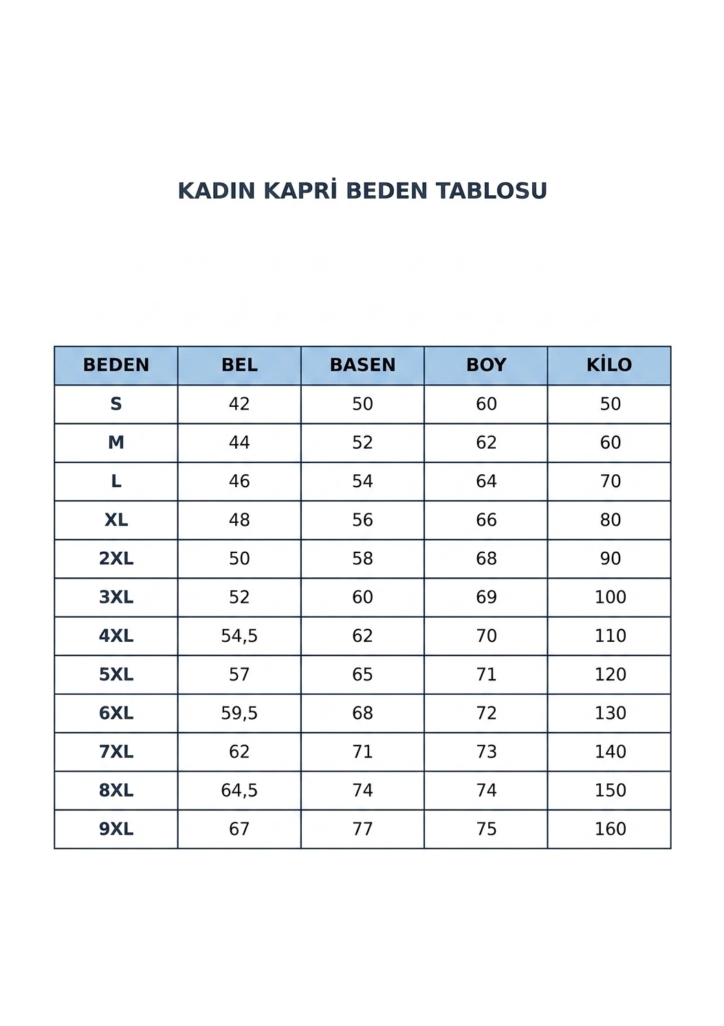 Sngl Kadın Büyük Beden Kapri S M L Xl 2xl 3xl 4xl 5xl 6xl 7xl 8xl 9xl görsel 2