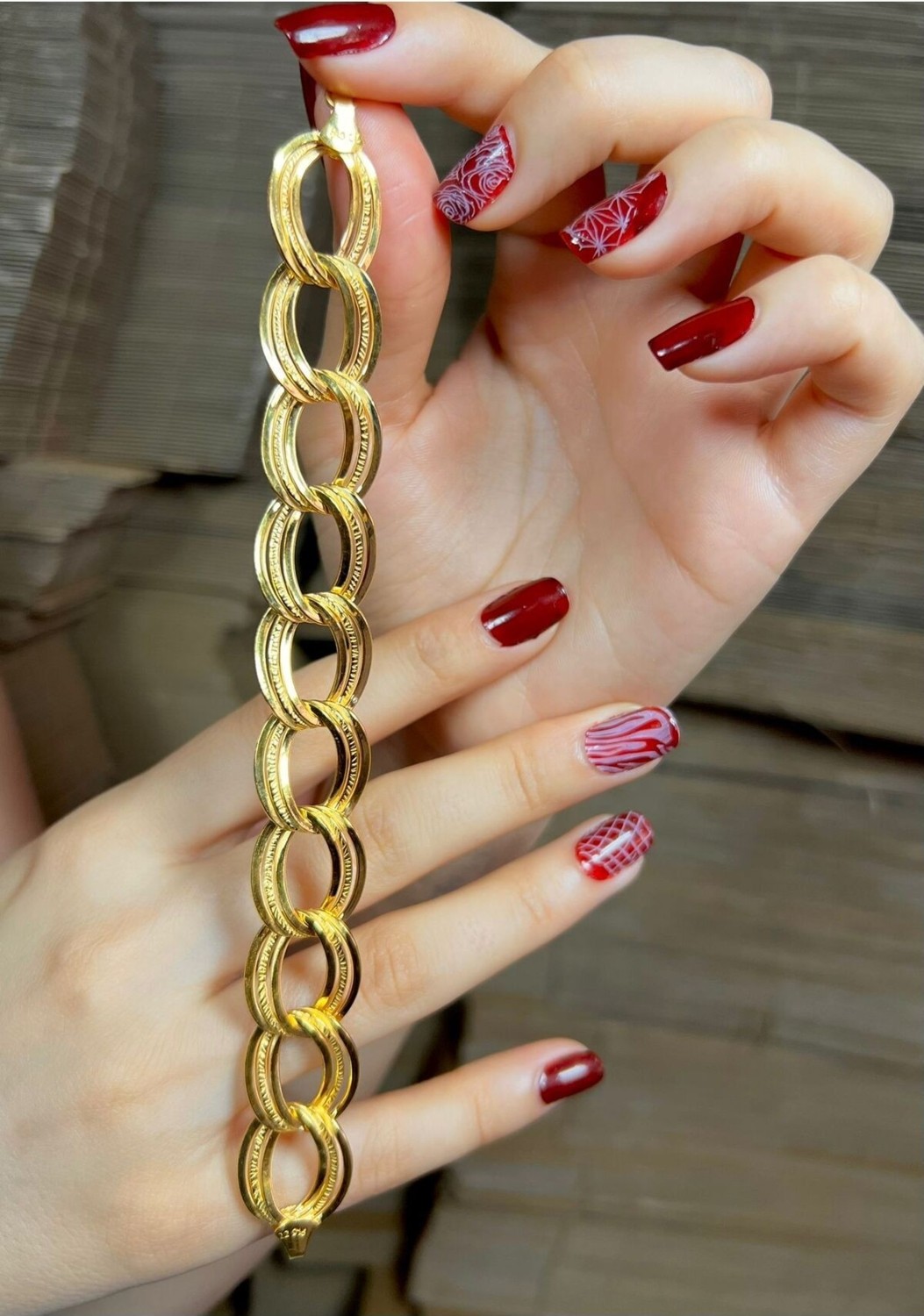 Kuyumcu Nurettin Kuyumcu Nuretttin 10 gr (Gram) Iki Halkalı Oval Samanyolu 22 Ayar Altın