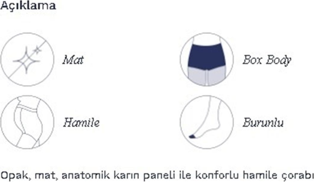 Penti Siyah Hamile 40 Denye Külotlu Çorabı-Pentilicious görsel 2