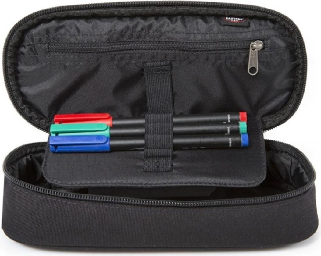 Eastpak Oval Single Kalem Çantası Küçük Boy Siyah %100 Polyester Fermuarlı Günlük Kullanım İçin Ek717008 görsel 8