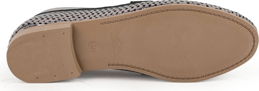 Libero L081.25204 Hakiki Deri Lazer Delikli Püsküllü Esnek Ince Taban Kadın Comfort Loafer Babet görsel 8