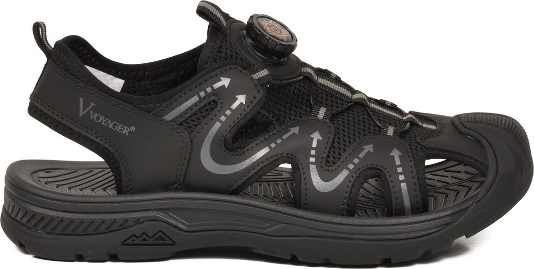 Voyager Siyah Misina Bağcıklı Outdoor Erkek Sandalet görsel 2