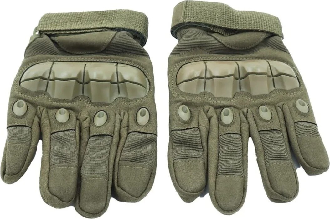 Kordak Haki Kemikli Uzun Tactical Eldiven - Motorcu Airsoft Eldiven görsel 2