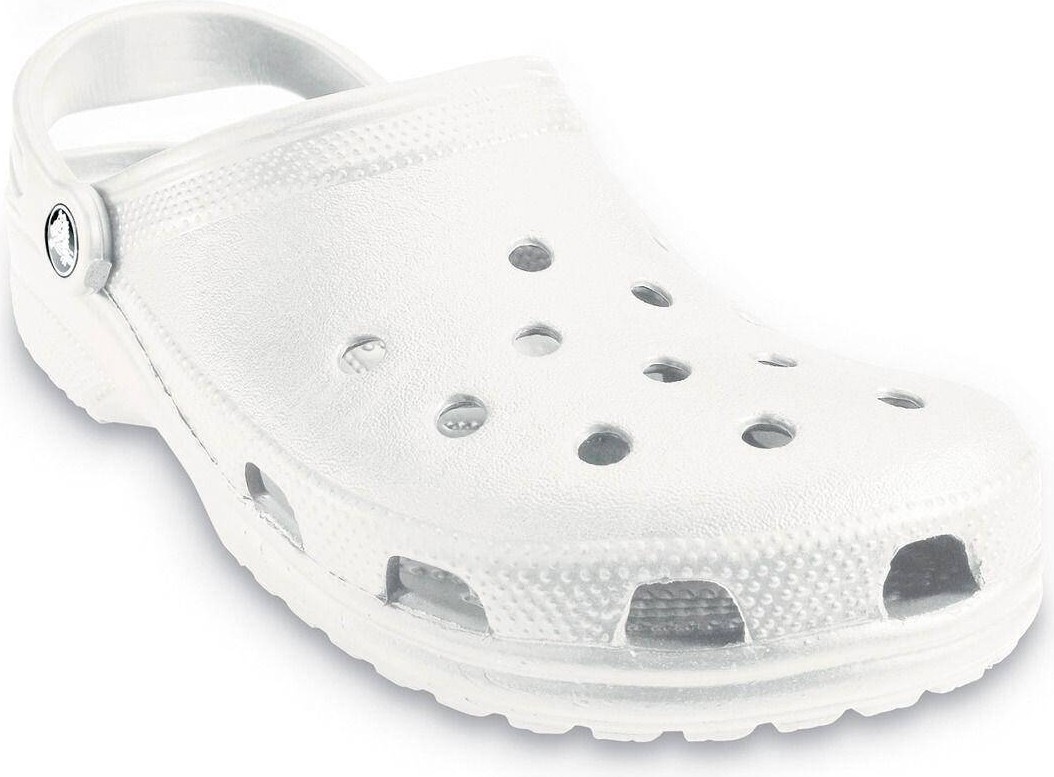 Crocs Classic 10001-100 Erkekler İçin Beyaz Terlik Tekstil Malzemeden Üretilmiş Konforlu ve Hafif görsel 8