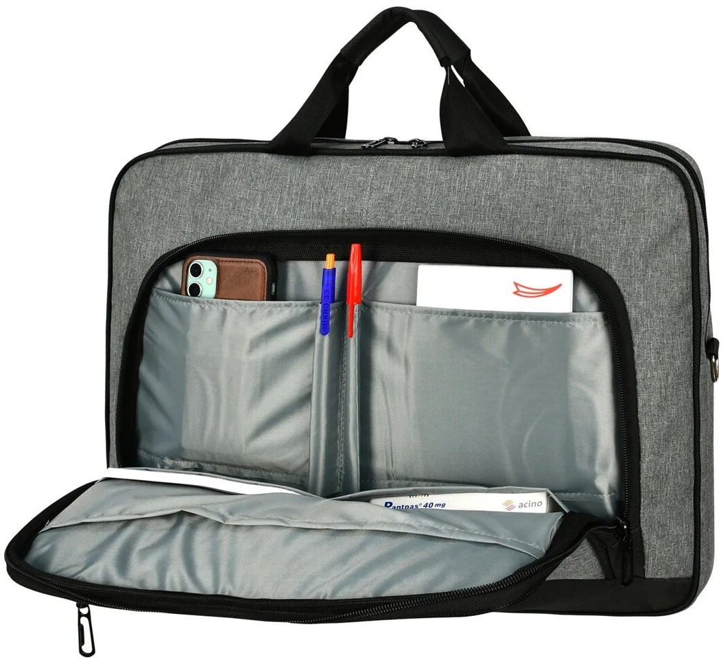 Galb Leather Cok Fonksiyonlu ve Tam Korumali 17 Inc Laptop Evrak Cantasi görsel 8