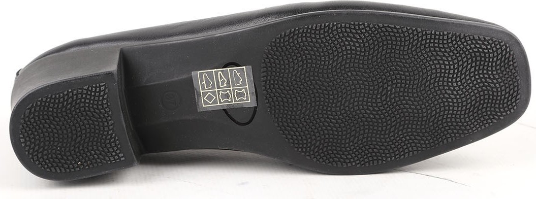 Libero L031.26143249 Hakiki Deri Metal Aksesuarlı Orta Kalın Topuk Kadın Klasik Loafer görsel 4
