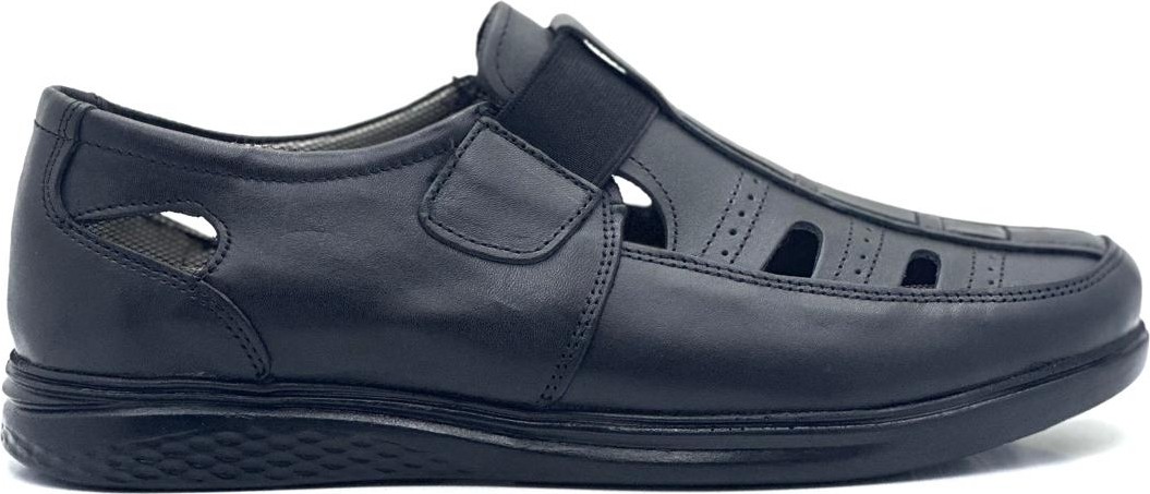 Bess Shoes Erkek Hakiki Deri Sandalet - Lastikli, Günlük, Rahat, Yazlık, Hafif, Ortopedik Sandalet görsel 2
