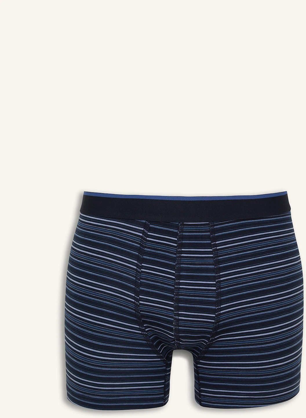 DeFacto Regular Fit Çizgili ve Düz 2'li Boxer I4019AX26AU görsel 2