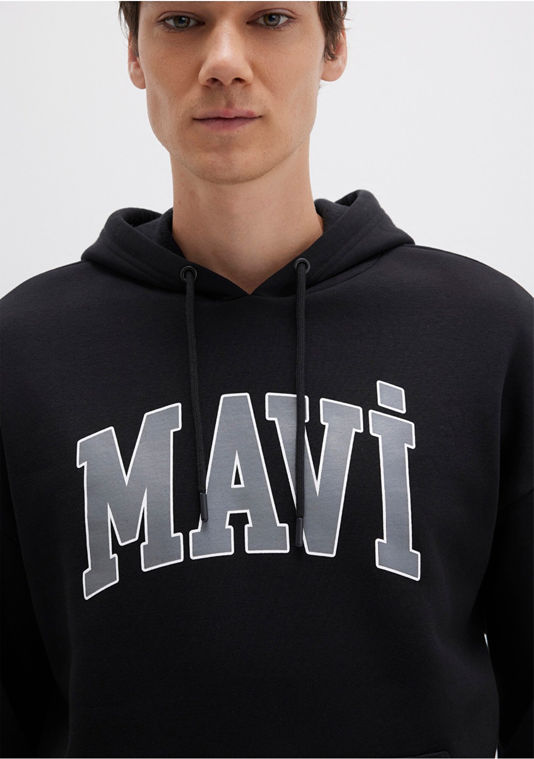 Mavi Logo Baskılı Kapüşonlu Yeşil Sweatshirt 067149-71874 görsel 7