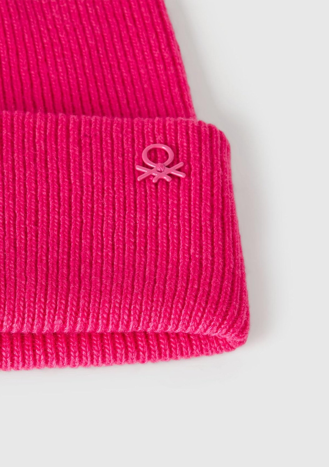 Aesco United Colors Of Benetton Kız Şapkası Berretto In Maglia 126WCA00X, Pembe., M görsel 3