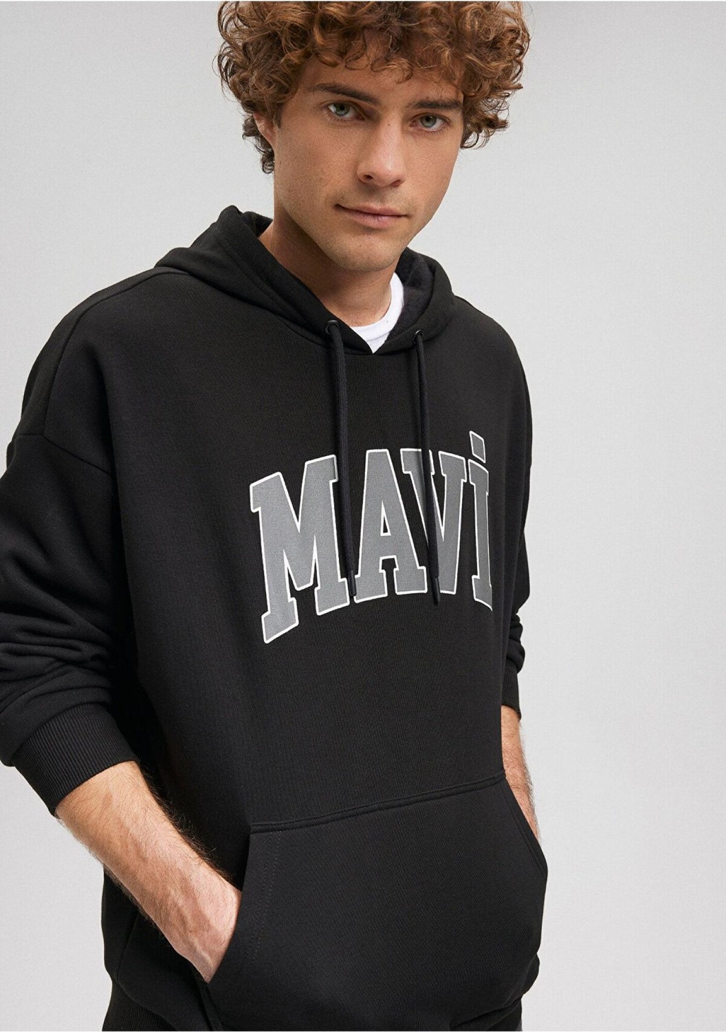 Mavi Logo Baskılı Kapüşonlu Yeşil Sweatshirt 067149-71874