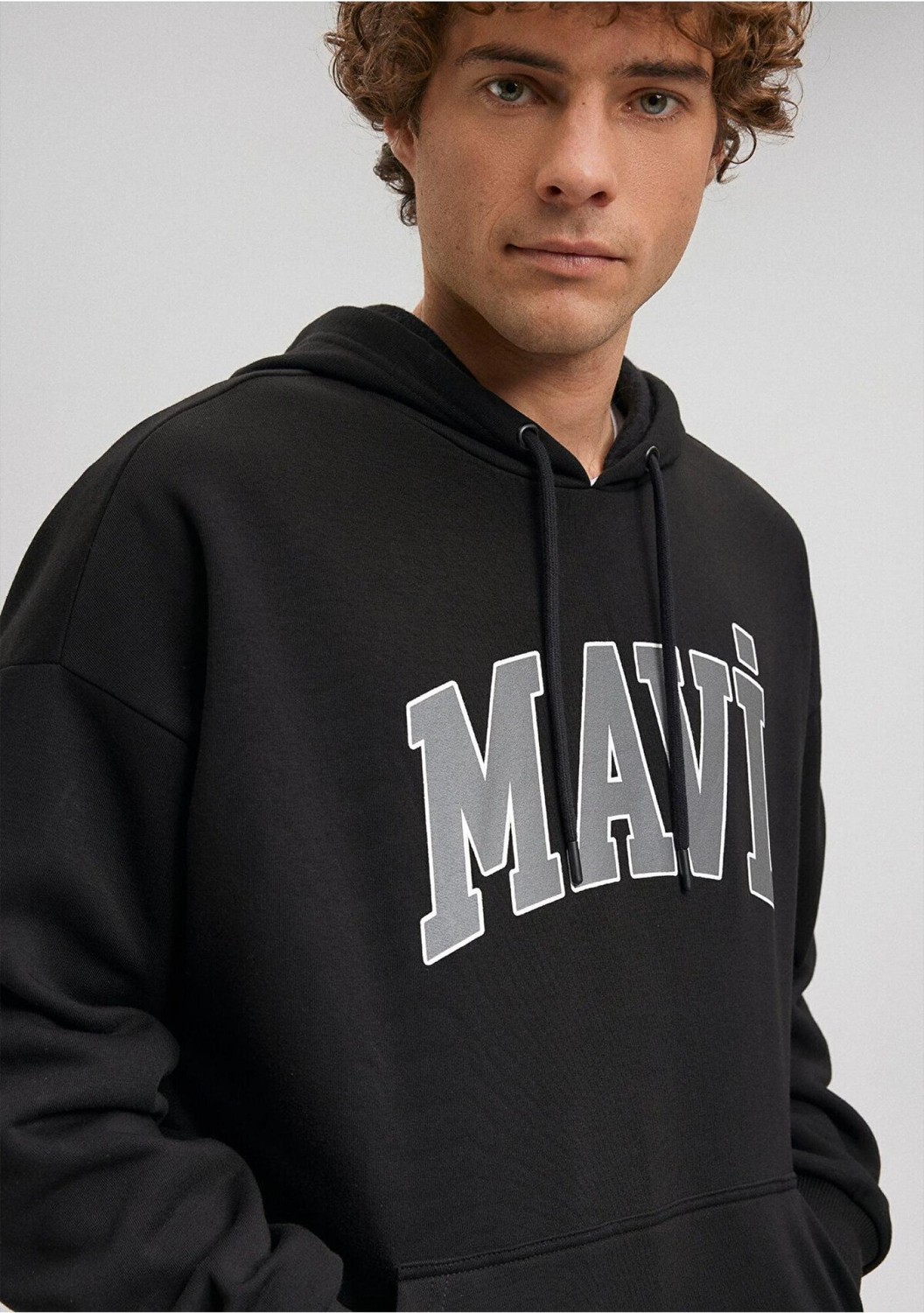Mavi Logo Baskılı Kapüşonlu Yeşil Sweatshirt 067149-71874 görsel 5