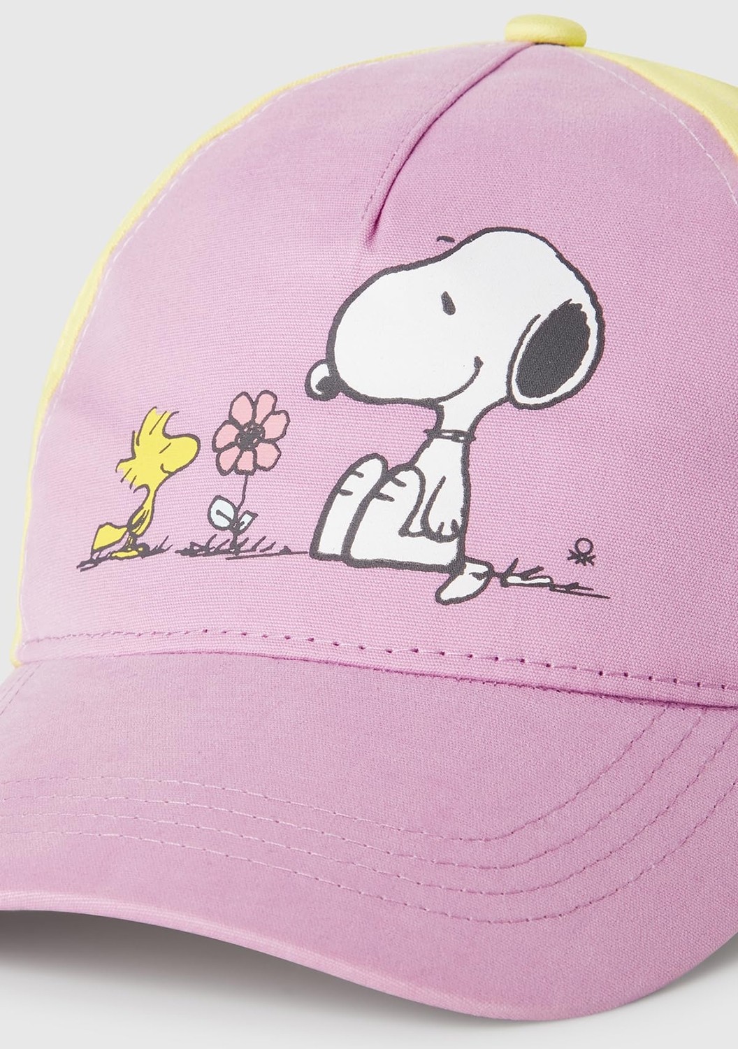 Die Grup Benetton Erkek Çocuk Lila Peanuts Baskılı Renk Bloklu Kep Şapka görsel 3