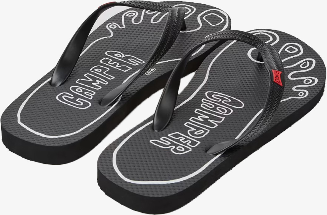 Camper Flip Flop Unisex Siyah Parmak Arası Terlik K500024-001 görsel 3