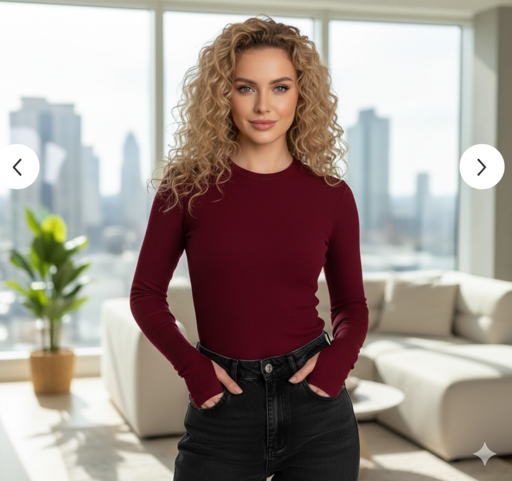 Parmak Geçmeli Bisiklet Yaka Buzzy Body görsel 6