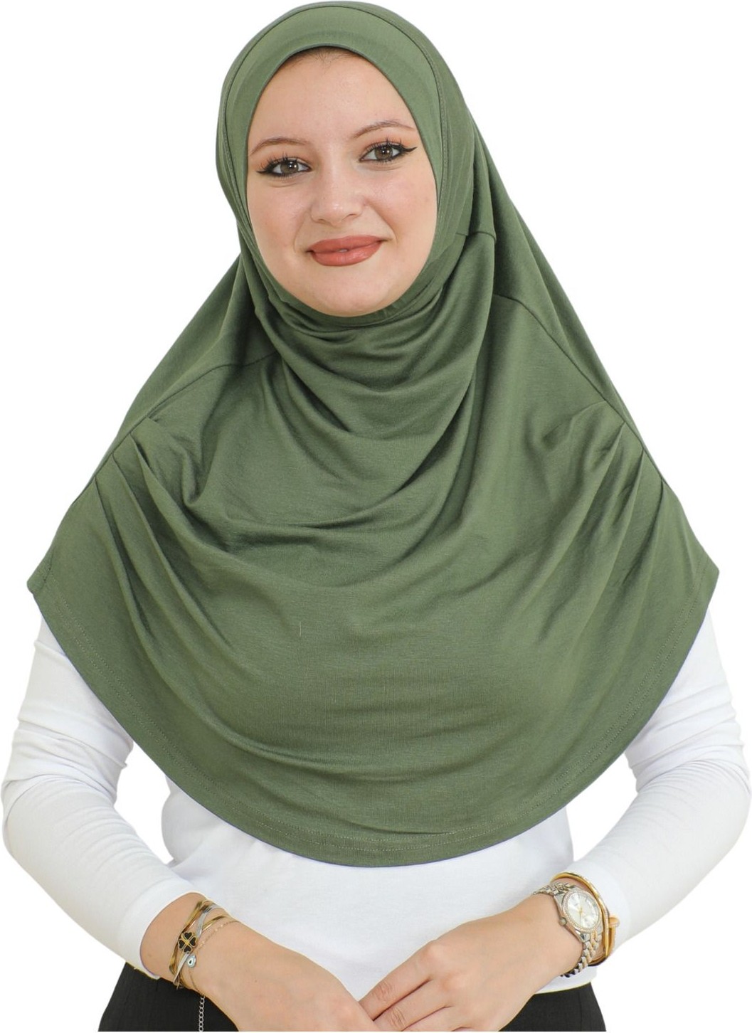 Modish Group Uzun Hazır Giyim Turban Yumuşak Eşarp Islami Giyim Viskon - Açık Vizon görsel 8