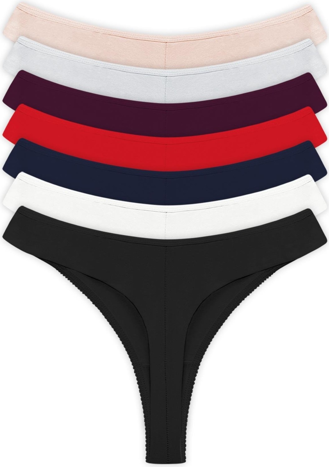 Cottonhill Basic Pamuklu Dantel Detaylı Kadın Tanga 5'li Paket Külot
