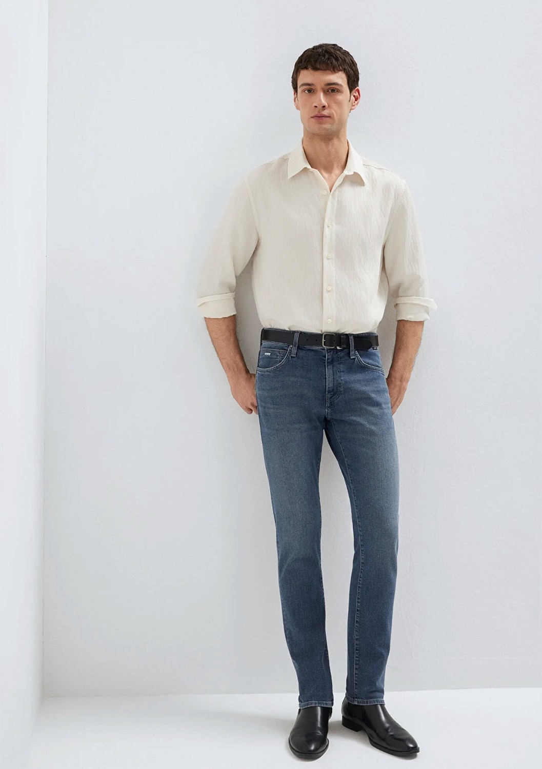 Mavi Jake Mavi Edition Puslu Vintage Koyu Mavi Jean Pantolon 00422A2984