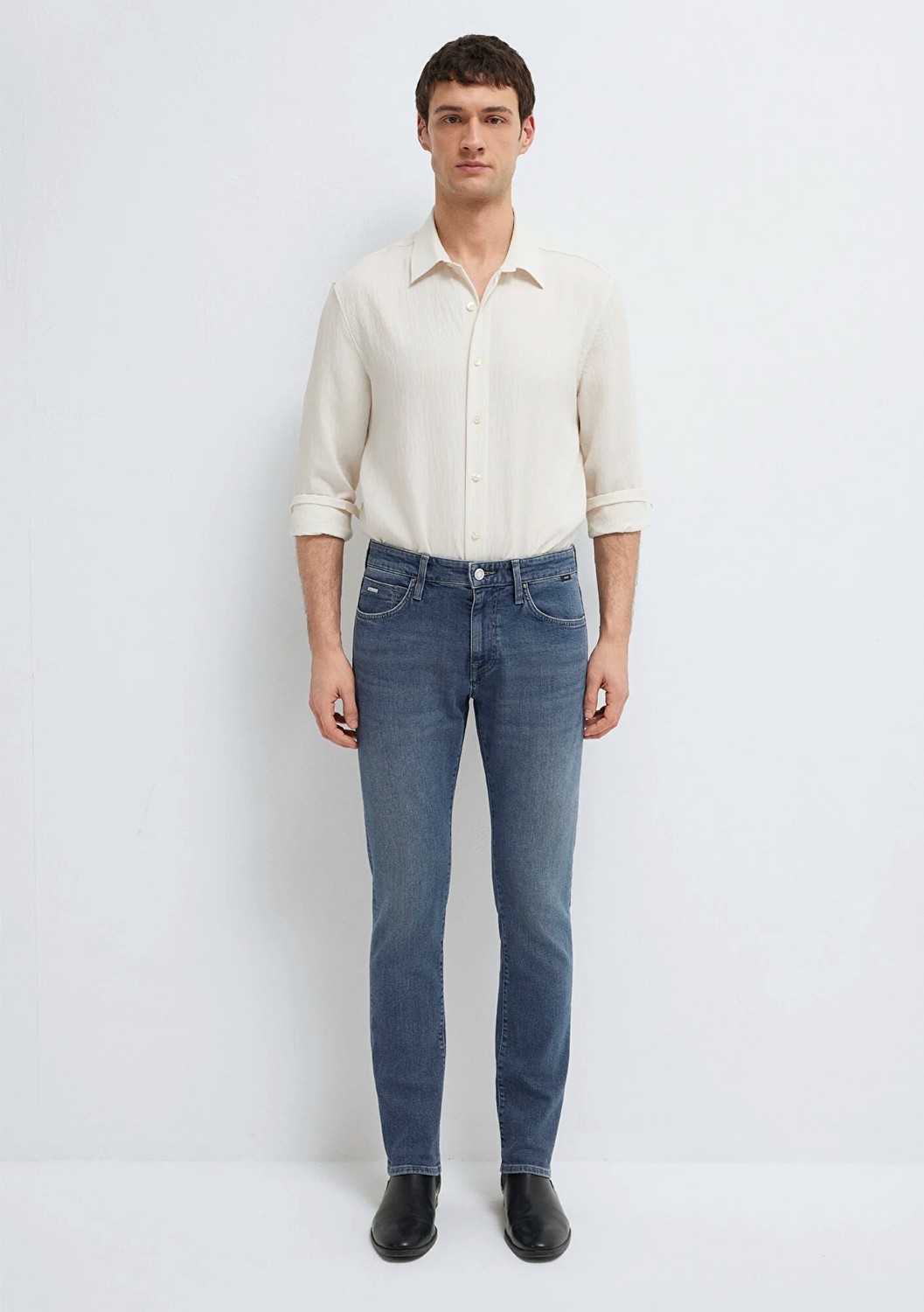 Mavi Jake Mavi Edition Puslu Vintage Koyu Mavi Jean Pantolon 00422A2984 görsel 4