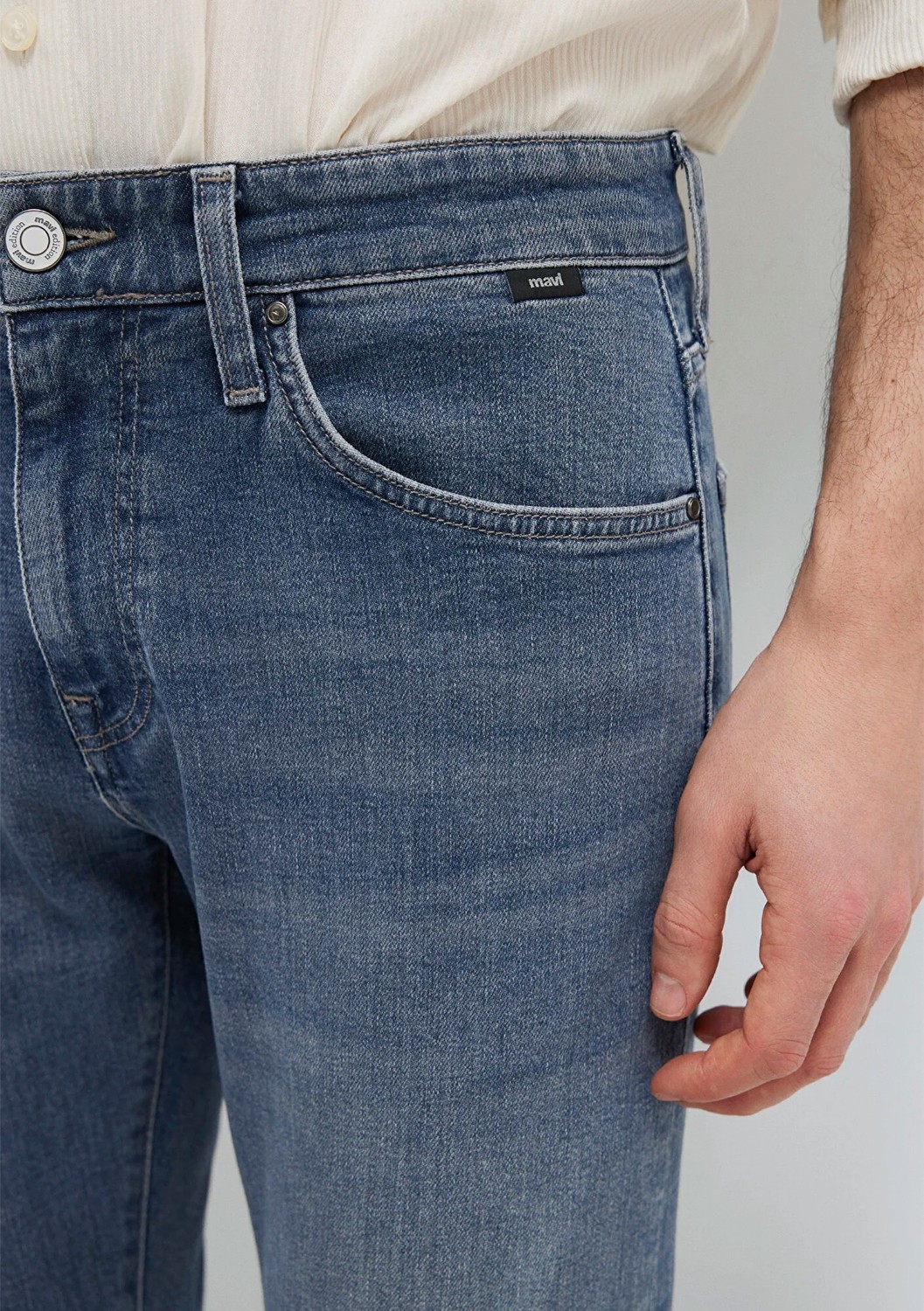 Mavi Jake Mavi Edition Puslu Vintage Koyu Mavi Jean Pantolon 00422A2984 görsel 7